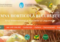 Toamna Horticolă Bucureșteană – Ziua Recoltei Veniți să gustați peste 150 de soiuri și hibrizi de fructe, struguri și legume obținute în România